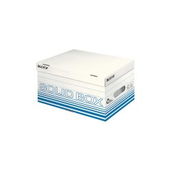 Leitz Solid Aufbewahrungsbox 6117 Mit Klappdeckel Größe S Hellblau Karton 26,5 x 37 x 19,5 cm 10 Stück