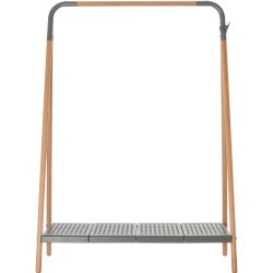 Paperflow Gaderobenständer VBLEND.23.02 1050 x 545 x 1420 mm Grau, Buche