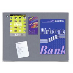 Legamaster Pinboard PREMIUM, Textil grau 90 x 120 cm