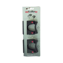 BETRA Gerätehalter 9 x 3,5 cm Schwarz 2 Stück 795121