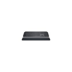 Logitech MX Keys Plus Bluetooth-Tastatur Deutsch, QWERTZ, Windows® Schwarz Abnehmbares Kabel, Beleuchtet, Ergonomisch,