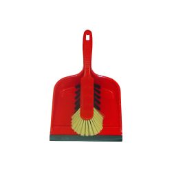 BETRA Handfeger und Kehrschaufel 21,5 x 33 x 10,5 cm Rot 2 Stück