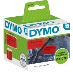DYMO LW 2133399 Versandetiketten Selbsthaftend Schwarz auf Rot 54 mm (B) x 101 mm (L) 220 Etiketten