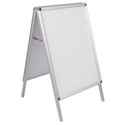 Bi-Office Kundenstopper Weiss 700 x 1000 mm Aluminium Silber