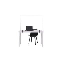 Bi-Office Mobile Schutzscheibe für Tisch und Theke Gehärtetes Glas 1.200 x 900 mm