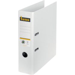 Bene No.1 Power Ordner A4 80 mm Weiss 2 Ringe 301400 Pappkarton Hochformat