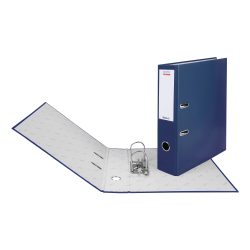 Biella Bundesordner 0103418.43 DIN A4 80 mm Papier 2 Ringe Strong-Mechanik Blau Pack mit 20 Stück