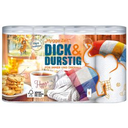 DICK&DURSTIG Küchenrolle 2-lagig 8 Rollen