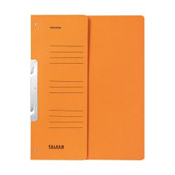 Falken Hakenmappe halber Deckel und Verschlussmittelchansim DIN A4 Orange Karton
