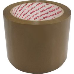 Office Depot Geräuscharmes Verpackungsklebeband 75 mm x 66 m 50 Mikron PP Braun