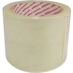 Office Depot Geräuscharmes Verpackungsklebeband 75 mm x 66 m 50 Mikron PP Transparent