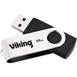 Ativa USB-Stick USB 2.0 64 GB Schwarz, Silber