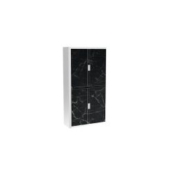 PAPERFLOW easyOffice 2M Rollladenschrank 2040x1100x415mm PERSO SCHWARZER MARMOR