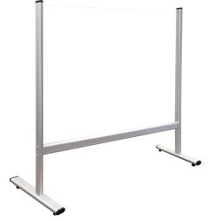 Franken Mobile Schutzscheibe für Tisch und Theke Plexiglas Transparent 100 x 65 cm