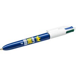 BIC 4 Colours Who is the boss? Kugelschreiber Blau, Grün, Rot, Schwarz Mittel 0.4 mm Nachfüllbar