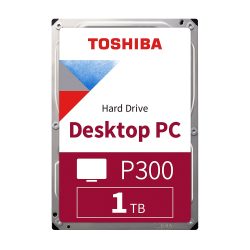 TOSHIBA Interne Festplatte P300 HDWD110UZSVA 1 TB Silber, Rot