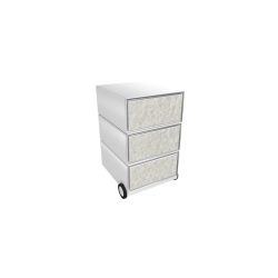 PAPERFLOW Rollcontainer easyBox 3 horizontale Schubladen 642x390x436mm PERSO DAUNE