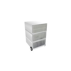 PAPERFLOW Rollcontainer easyBox 4 horizontale Schubladen 642x390x436mm PERSO ROLLER
