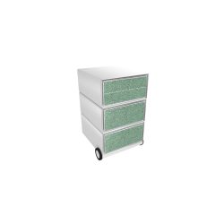 PAPERFLOW Rollcontainer easyBox 4 horizontale Schubladen 642x390x436mm PERSO SCHLANGE
