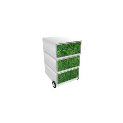 PAPERFLOW Rollcontainer easyBox 4 horizontale Schubladen 642x390x436mm PERSO GOLF
