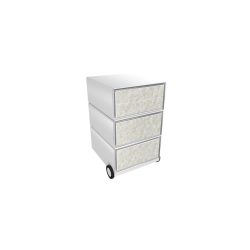PAPERFLOW Rollcontainer easyBox 4 horizontale Schubladen 642x390x436mm PERSO DAUNE