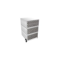 PAPERFLOW Rollcontainer easyBox 4 horizontale Schubladen 642x390x436mm PERSO CALISSONS