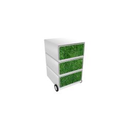 PAPERFLOW Rollcontainer easyBox 3 horizontale Schubladen 642x390x436mm PERSO GOLF