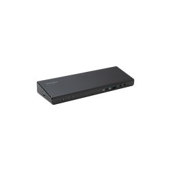 Kensington SD4750P Horizontale Universelle Dockingstation USB-C & USB-A Dual 4K K39105EU 85 W Stromversorgung, USB-C/-A, HDMI 2.0/DP 1.2, Display-, Audio-& Mikrofon Anschlüsse, Ethernet Schwarz