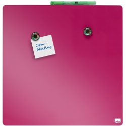 Nobo Mini Wandmontierbare Magnetische Whiteboard-Kachel 1903803 Lackierter Stahl Rahmenlos 360 mm x 360 mm Rosa