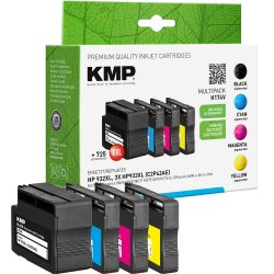 KMP Kompatibel HP 932XL /933XL Tintenpatrone C2P42AE Schwarz, Cyan, Magenta, Gelb Multipack 4 Stück