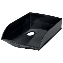 Leitz Recycle Briefablage 5324 A4 CO2 Neutral 98% Recycelter Kunststoff Schwarz 25,5 x 38,5 x 7 cm