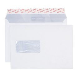 Elco Premium Briefumschläge Mit Fenster C5 229 (B) x 162 (H) mm Abziehstreifen Weiss 100 g/m² 500 Stück