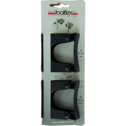 BETRA Gerätehalter 9 x 3,5 cm Schwarz 2 Stück 795221