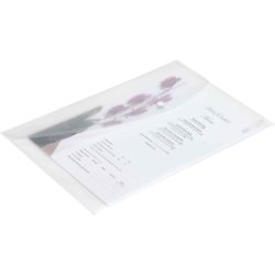 Rapesco Dokumentenmappe 0695 A4 Druckknopf PP (Polypropylen) Quer 24 (B) x 0,2 (T) x 36 (H) cm Durchsichtig 5 Stück