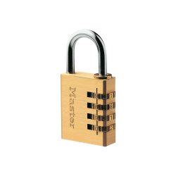 Master Lock Vorhängeschloss 604EURD 4 x 1,8 x 8,1 cm Zahlenkombination Aluminium Gold