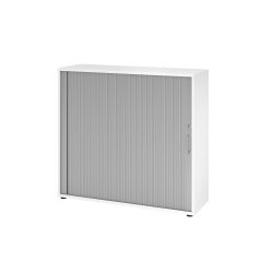 Hammerbacher Schrank V1733S/W/S/BS Weiß 120 x 40 x 110 cm