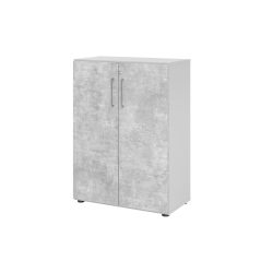 Hammerbacher Schrank V938T3/5/M/BS Grau 80 x 42 x 110 cm