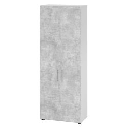 Hammerbacher Schrank V968T6/5/M/BS Grau 80 x 42 x 215,4 cm