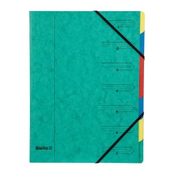 Biella-Ordnungsmappe 7-teilig Topcolor Grün Karton 24,5 x 32 x 0,5 cm 20 Stück