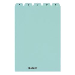 Biella Leitkarten A-Z blau A5 15 x 22 x 1,3 cm Karton 3 Stück