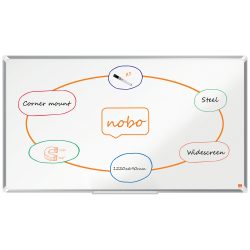 Nobo Premium Plus Widescreen Whiteboard Wandmontiert Magnetisch Lackierter Stahl 1220 x 690mm