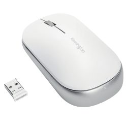 Kensington SureTrack Dual kabellose ergonomische Maus K75353WW optisch für Rechts- und Linkshänder Bluetooth/USB-A Nano-Empfänger Weiss