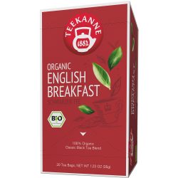 TEEKANNE Bio English Breakfast Tee Packung mit 20 Stück