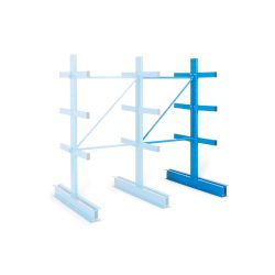 MANORGA Cantilever Doppelseitiger Anbauregal mit 3 Ebenen 1.000 x 2.000 mm