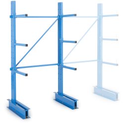 MANORGA Einseitiges Starterregal mit 3 Ebenen Cantilever 1.000 x 400 x 2.000 mm