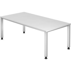 Hammerbacher Schreibtisch Q Serie Weiß 1.000 x 685 mm