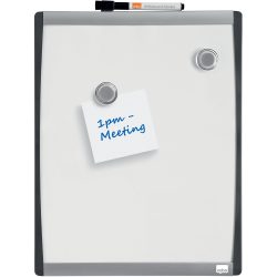 Nobo Small Wandmontierbares Magnetisches Whiteboard 1903779 Lackierter Stahlbogenrahmen 280 x 335 mm Weiß
