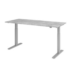 Hammerbacher Sitz-Stehschreibtisch VXMKA19/M/S Grau 1.800 x 800 x 1.200 mm