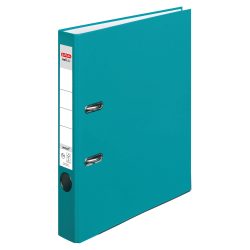 herlitz maX.file Protect Ordner A4 55 mm Caribbean Turquoise 2 Ringe Pappkarton, PP (Polypropylen) Texturiert