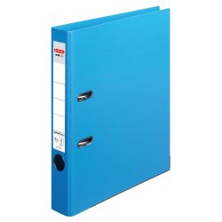 herlitz maX.file Protect plus Ordner A4 55 mm Hellblau 2 Ringe Pappkarton, PP (Polypropylen) Texturiert